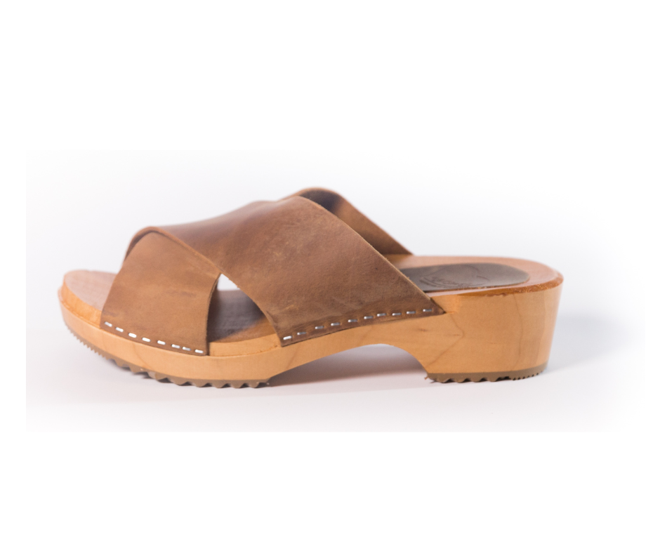 Mette Clog Slides | Brown (SECONDS EU37-41)