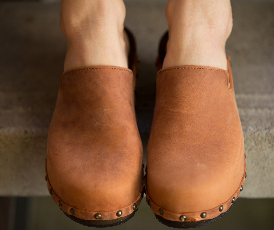 Gitte Aged Terracotta Clogs | Crazy Horse Leather (SECONDS)