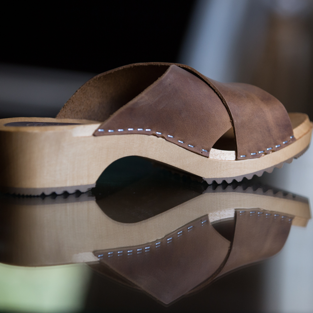 Mette Clog Slides | Brown (SECONDS EU37-41)