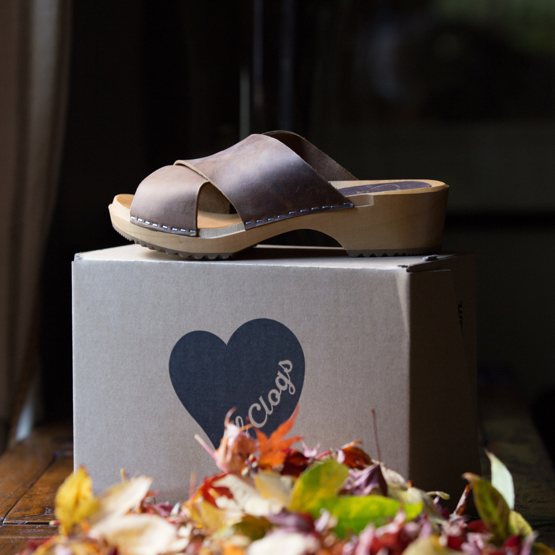 Mette Clog Slides | Brown (SECONDS EU37-41)