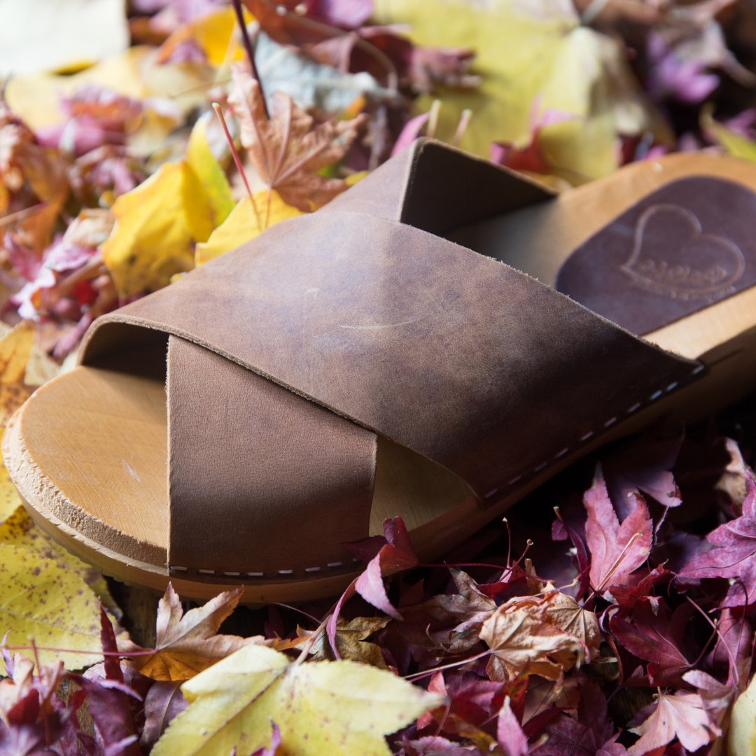 Mette Clog Slides | Brown (SECONDS EU37-41)