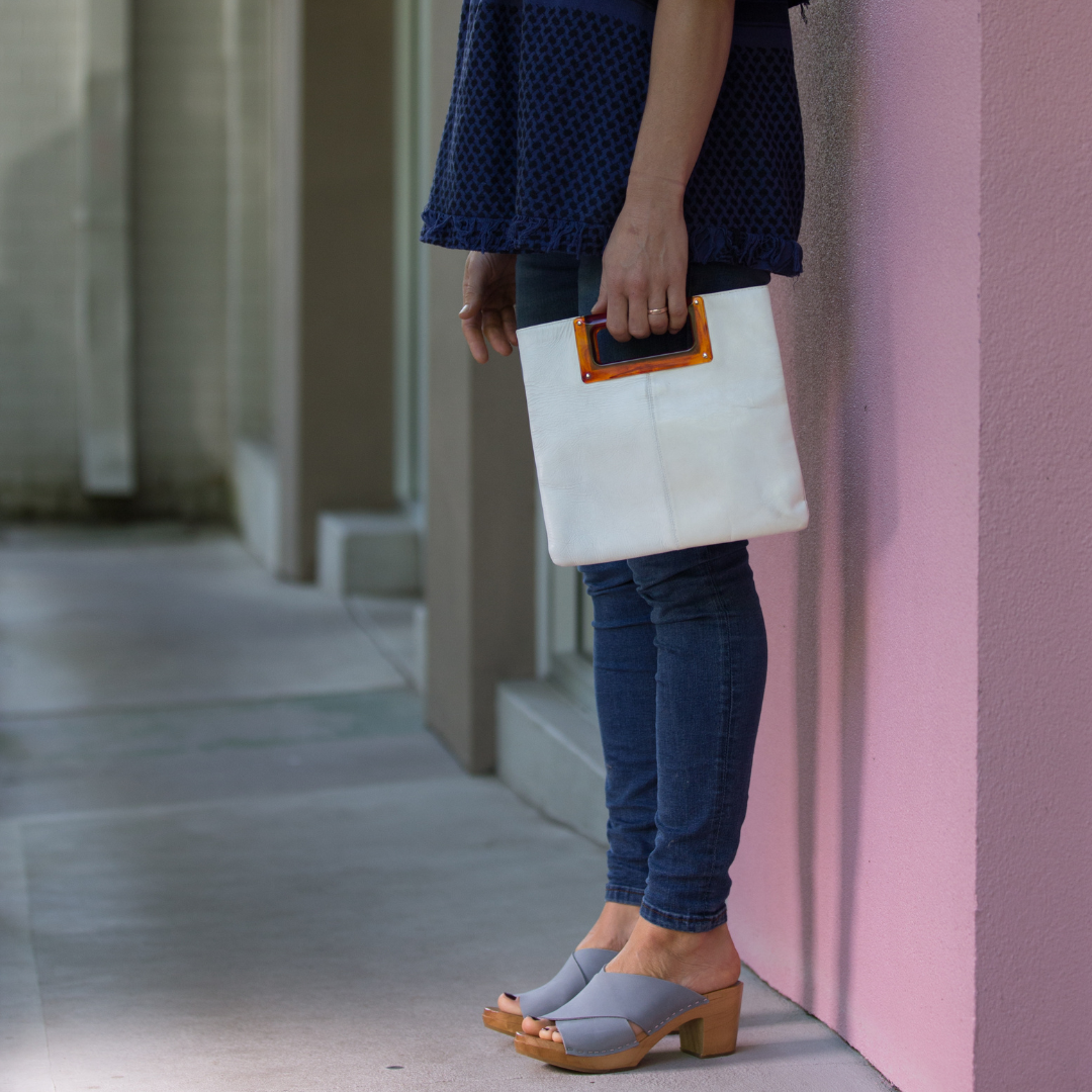 Rikke Heel Clogs | Sky Blue